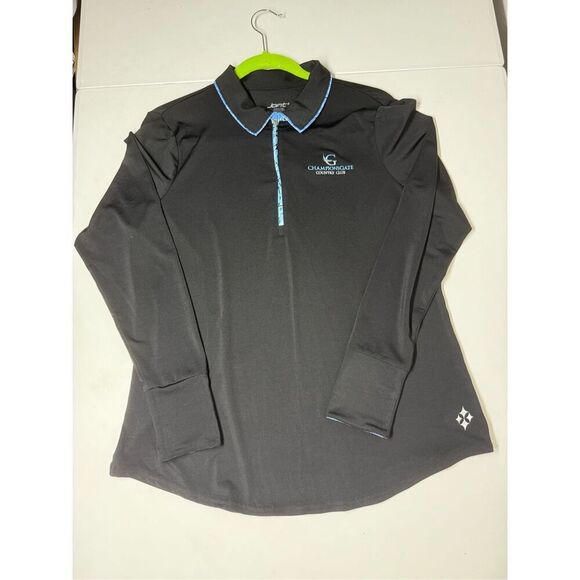 Jofit  Champion Gate Golf Club Logo Womens Black Long Sleeve T-shirt Size L - Picture 6 of 10